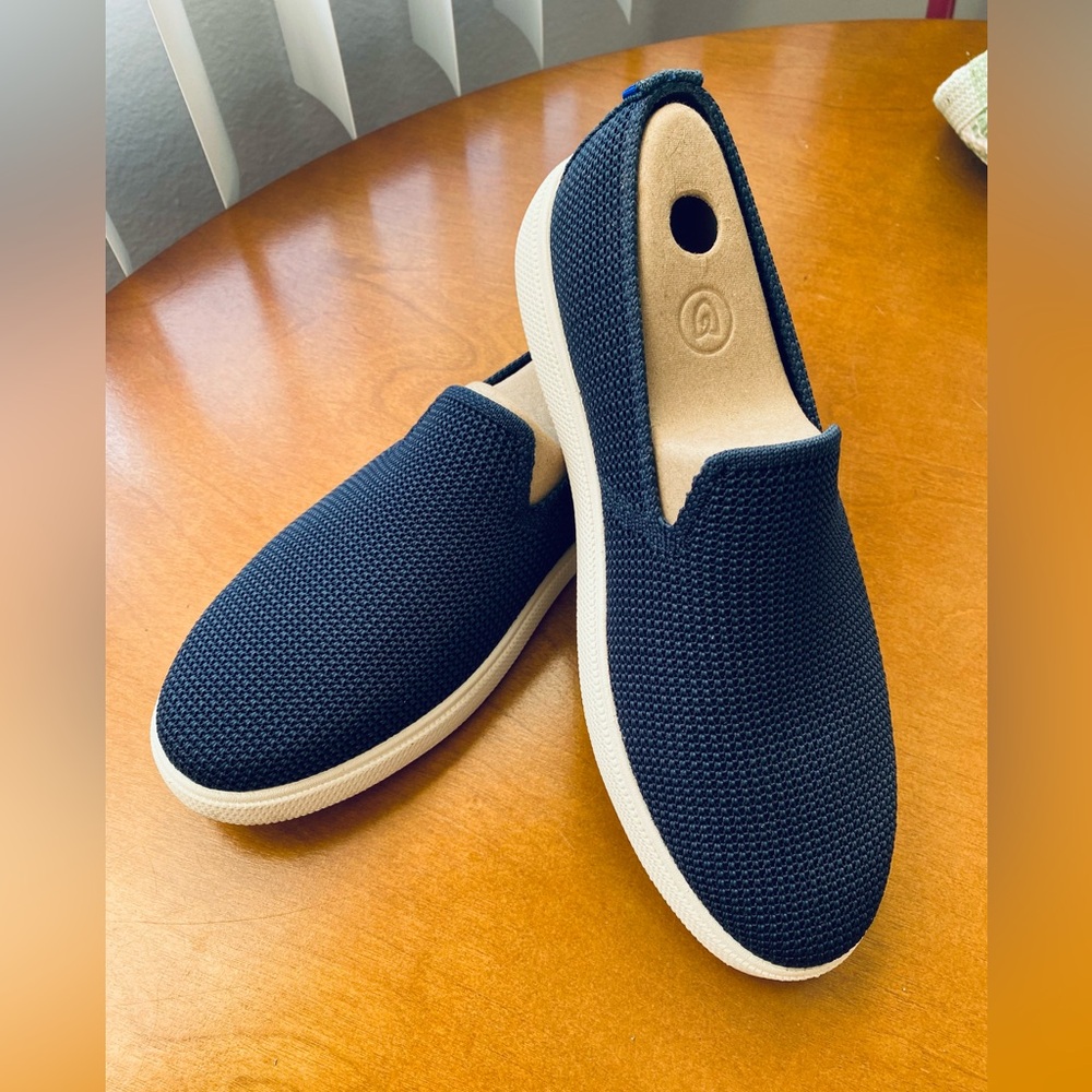 NWT! Rothy’s Navy Original Slip On Sneaker! Size 9!